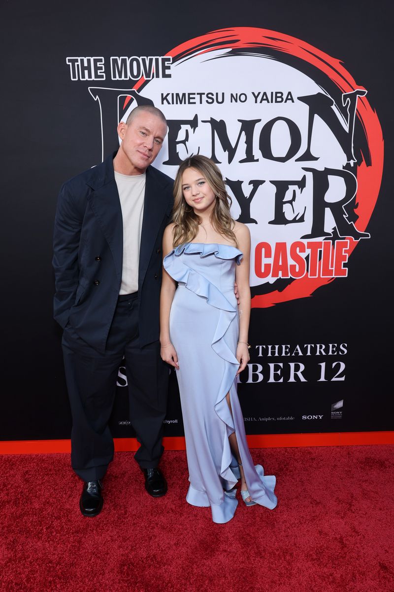 Channing Tatum and Everly Tatum attend the Los Angeles premiere of "Demon Slayer: Kimetsu No Yaiba Infinity Castle" at TCL Chinese Theatre 