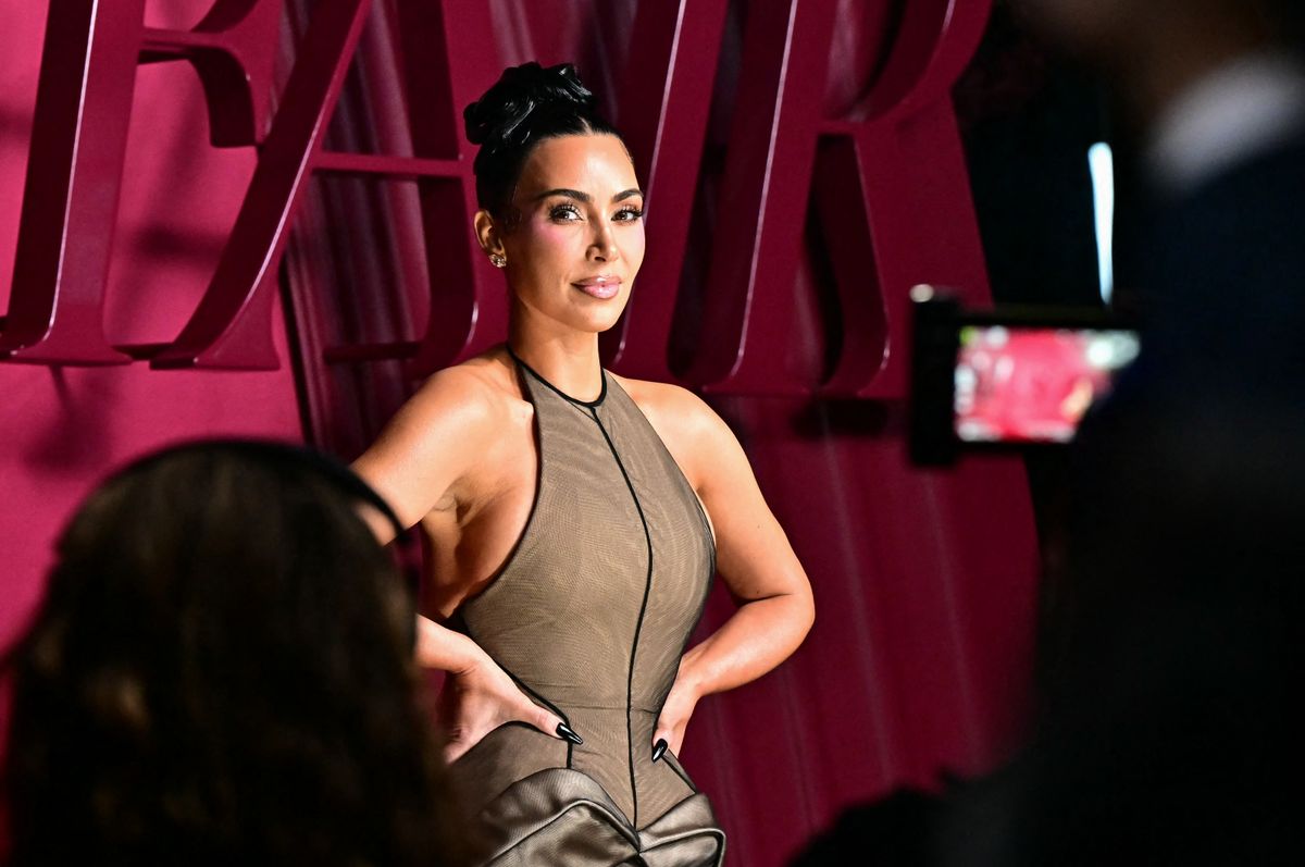 US media personality and actress Kim Kardashian attends the world premiere of the Hulu original series "All's Fair" at the DGA Theater in Los Angeles on October 16, 2025. (Photo by Frederic J. Brown / AFP) (Photo by FREDERIC J. BROWN/AFP via Getty Images)