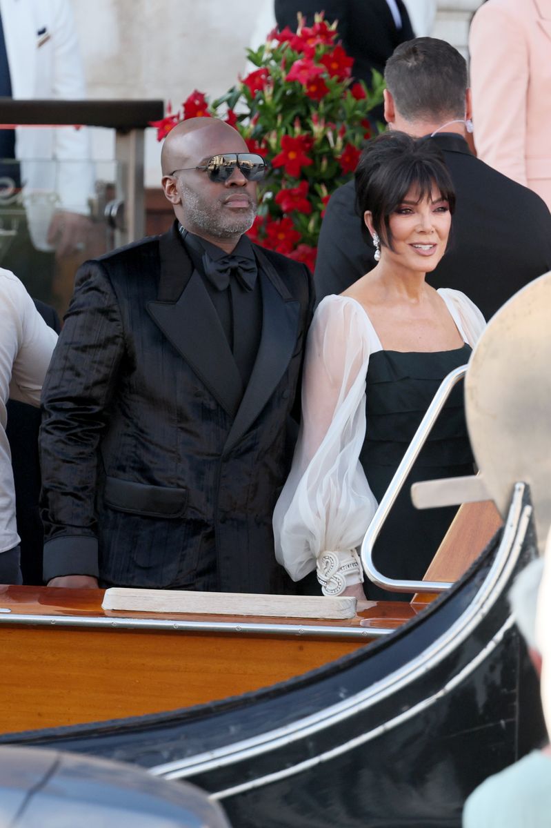Corey Gamble and Kris Jenner at Lauren Sanchez and Jeff Bezos' wedding  