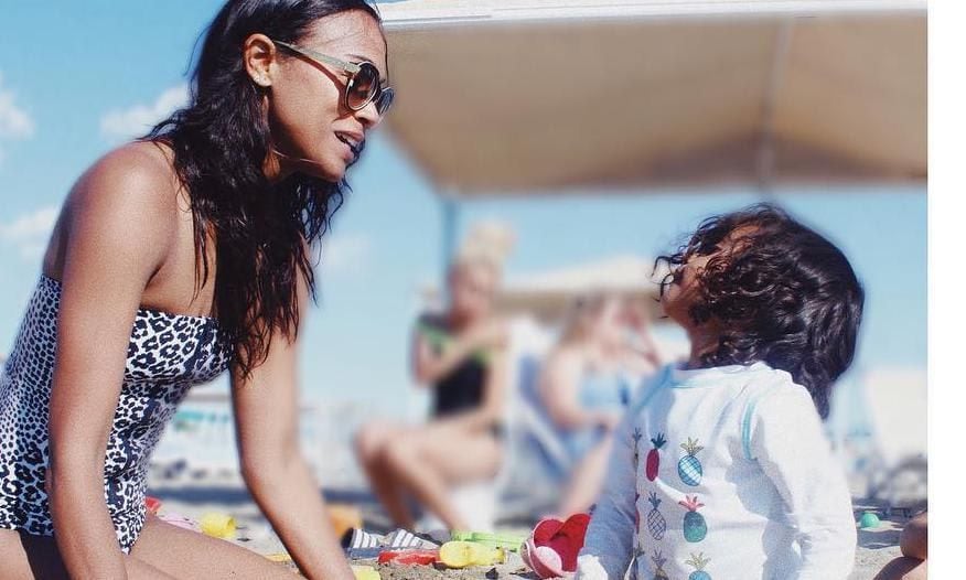 Zoe Saldana sweetest mom moments