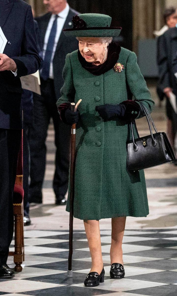 Queen Elizabeth was in attendance for her beloved husband's memorial service on March 29. Continue scrolling to see who else joined the monarch at Westminster Abbey...