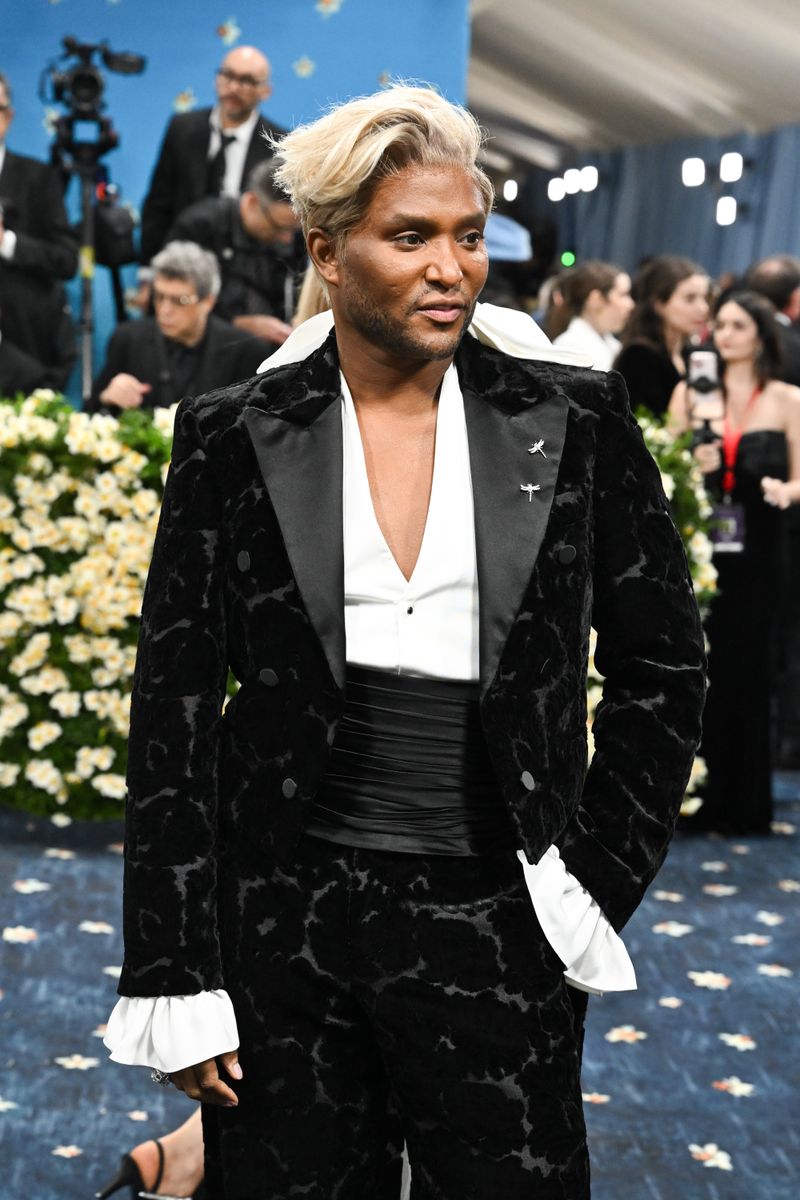 Law Roach at The 2025 Met Gala Celebrating "Superfine: Tailoring Black Style" held at the Metropolitan Museum of Art on May 05, 2025 in New York, New York. (Photo by Gilbert Flores/Variety via Getty Images)