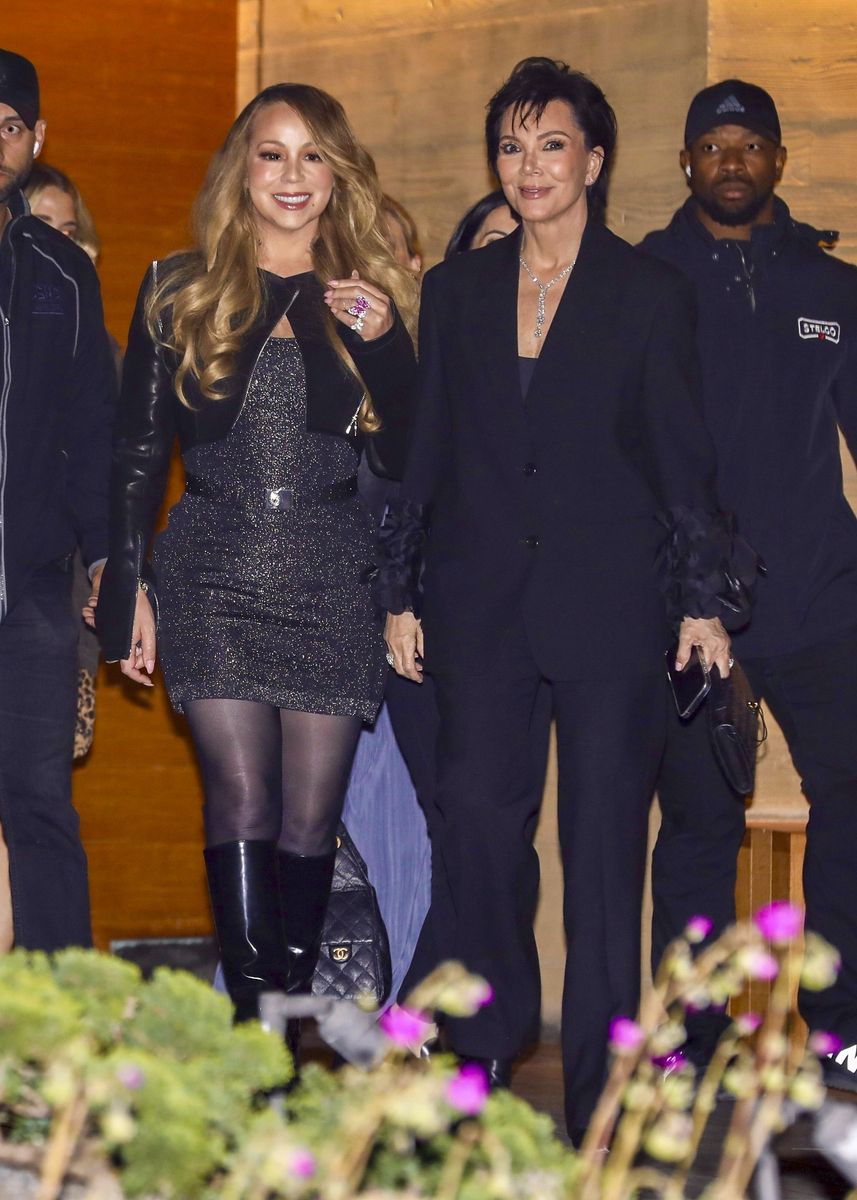 
Mariah Carey and Kris Jenner share a glamorous farewell after wrapping up dinner at Nobu in Malibu. 