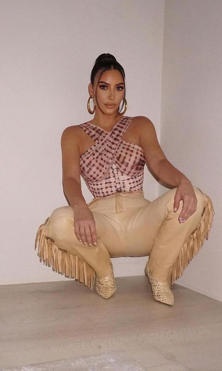 Kim Kardashian wearing KNWLS
