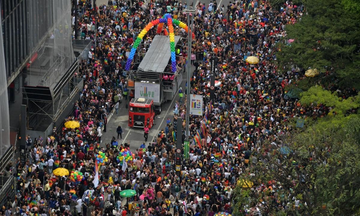 Gay Pride Parade in Sao Paulo