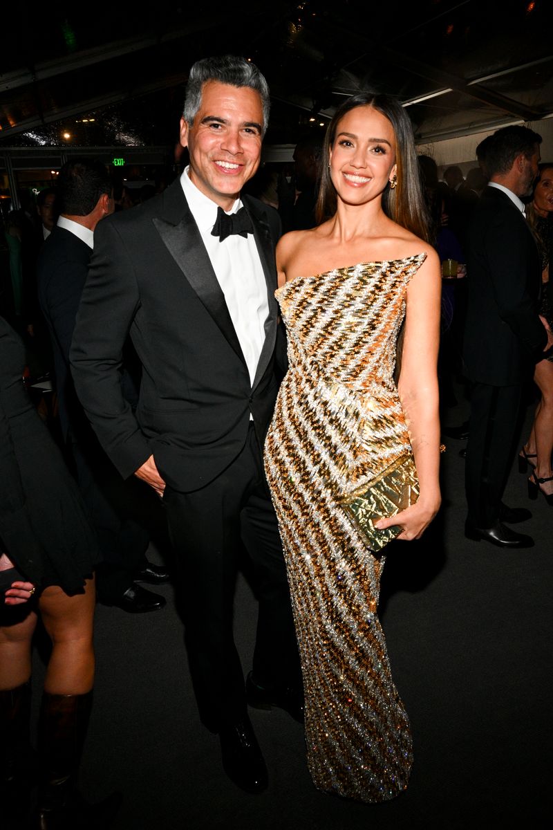 Cash Warren and Jessica Alba at the 2023 Baby2Baby Gala 