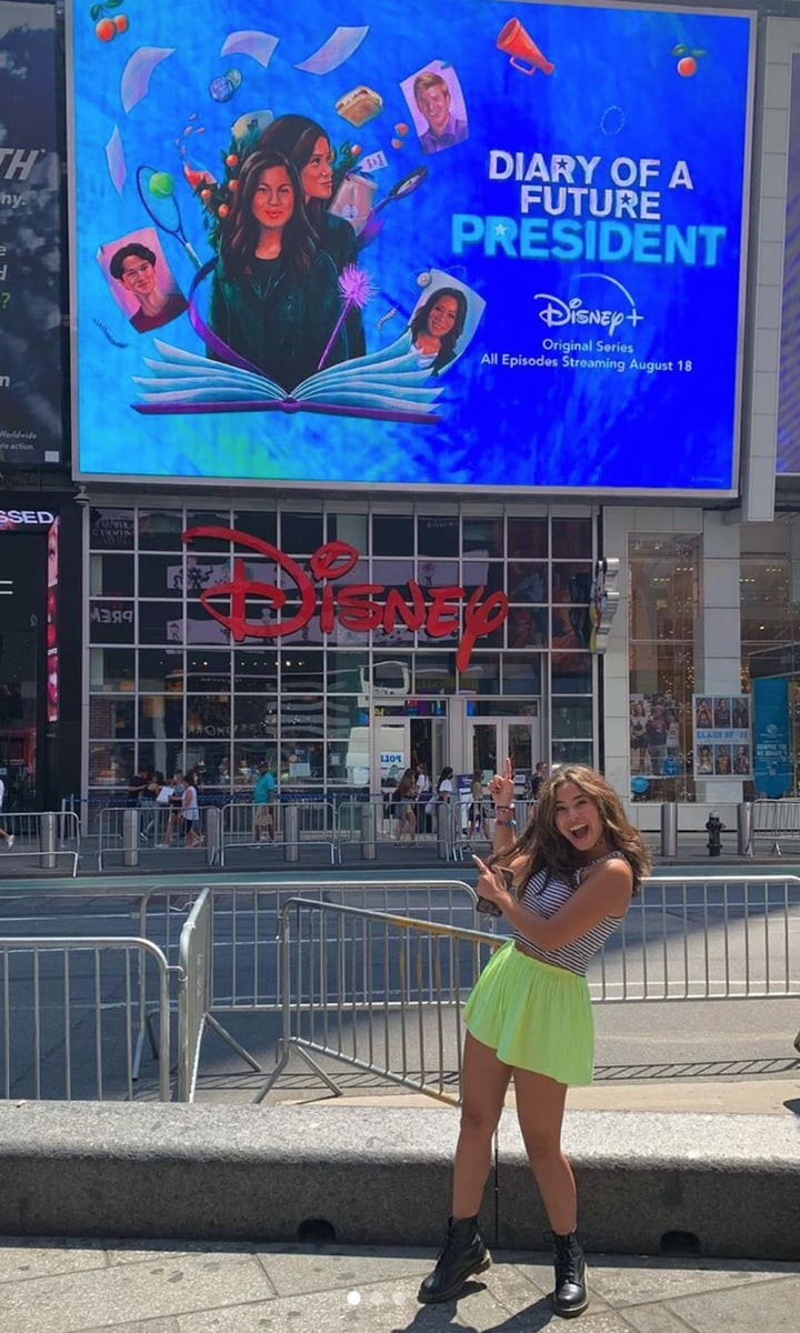 Tess Romero in Times Square