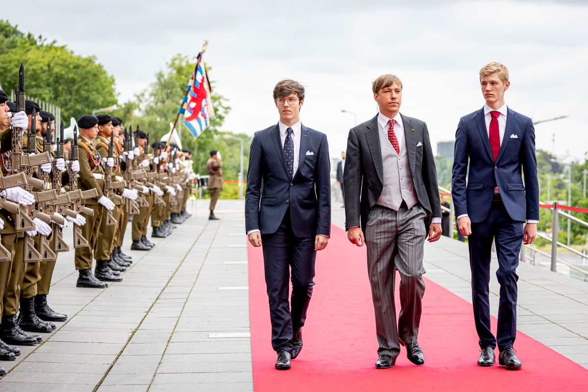  Prince Gabriel of Luxembourg, Prince Louis of Luxembourg and Prince Noah of Luxembourg 