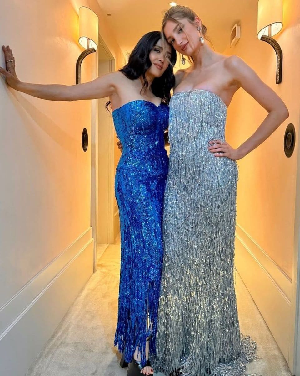 Salma Hayek and Mathilde have a great relationship.