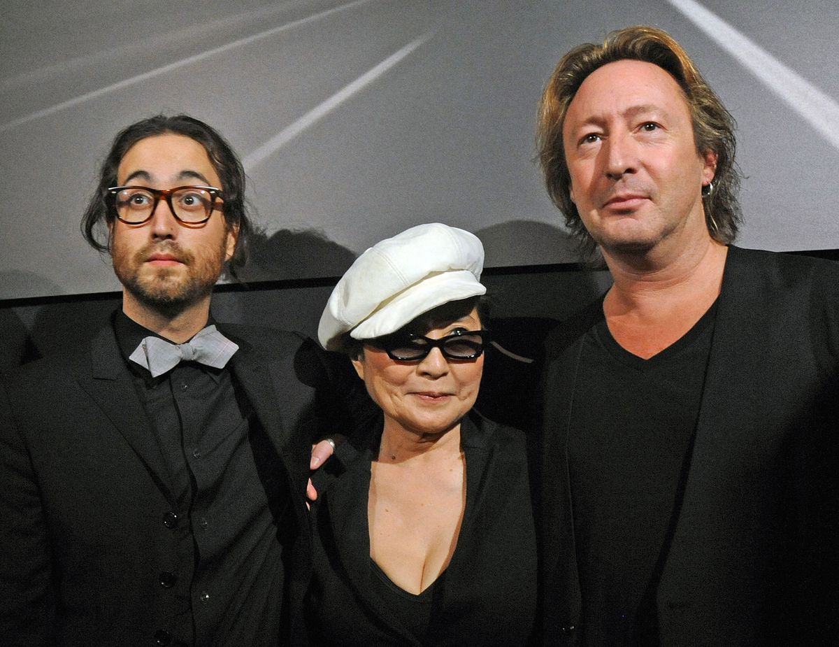 Sean Lennon, Yoko Ono, and Julian Lennon 2010