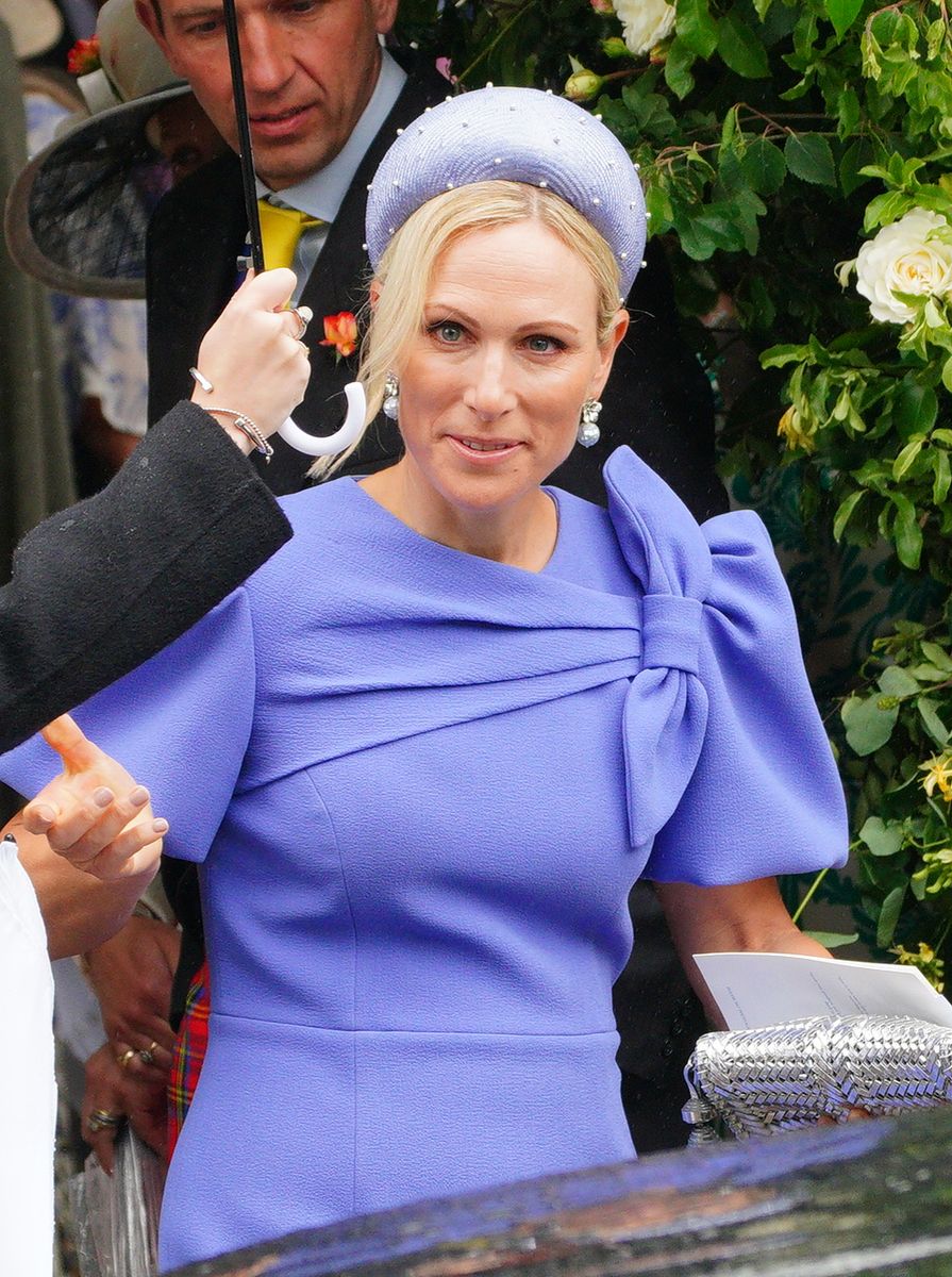Princess Anne's daughter, Zara Tindall, was among the high-profile guests attending the intimate Gloucestershire wedding.