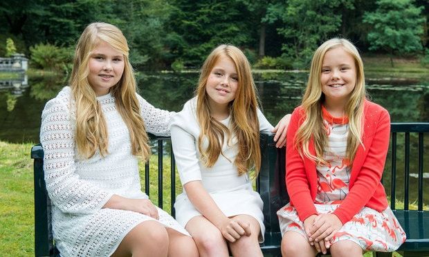 The Netherlands' future queen Princess Amalia, left, and her younger sisters are all fans of the brand.
Photo: Jeroen van der Meyde