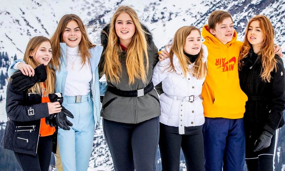 The royal cousins were all smiles as they posed for a picture sans their parents and paternal grandmother.