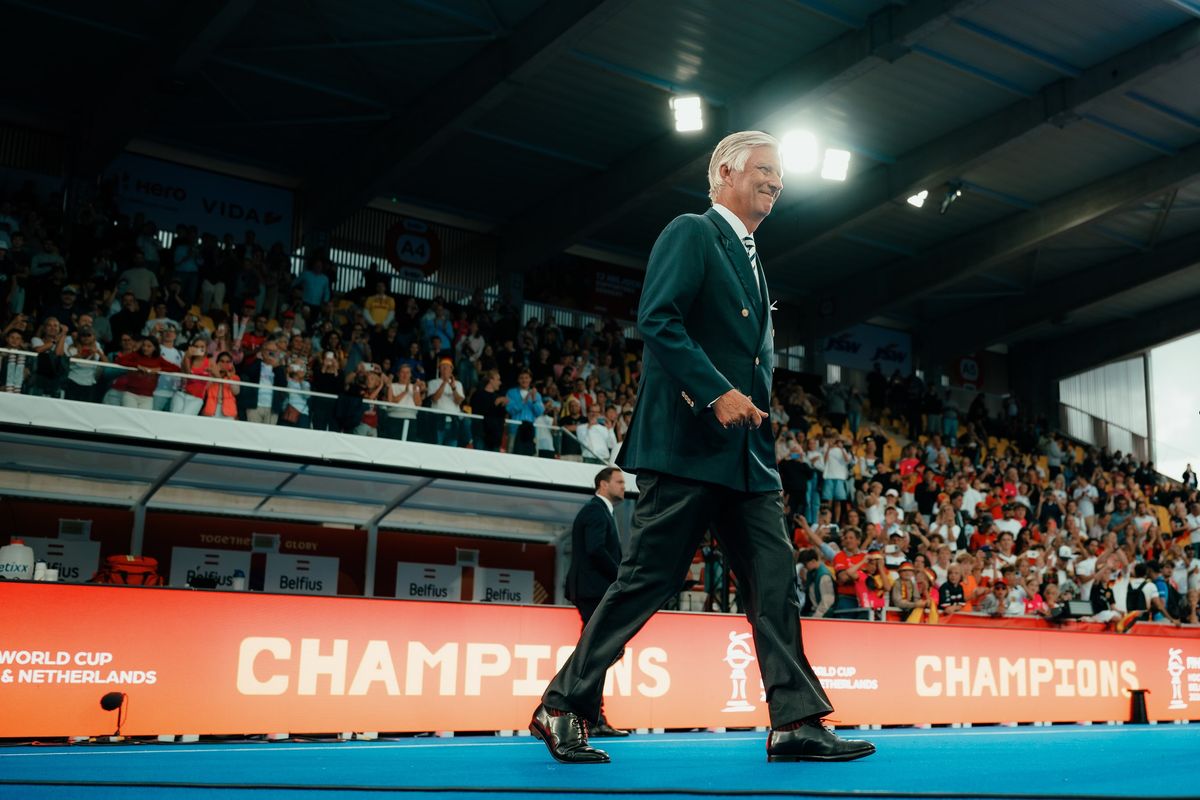 King Philippe attended the men’s Hockey World Cup final between Germany and Spain on August 30.