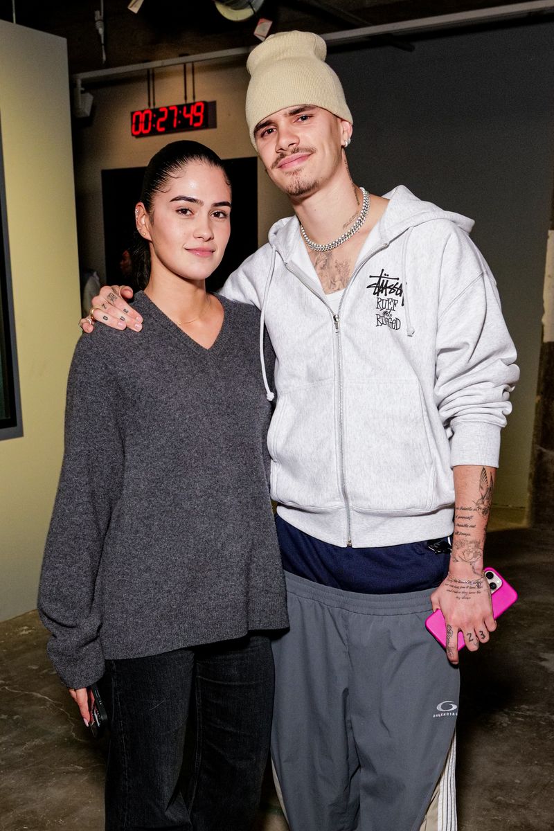 Kim Turnbull and Romeo Beckham at the Gabriel Moses: Selah Opening Reception