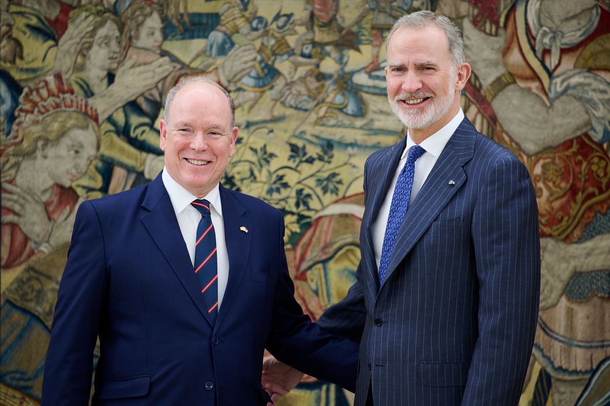 Felipe welcomed Prince Albert in Zarzuela on June 1st
