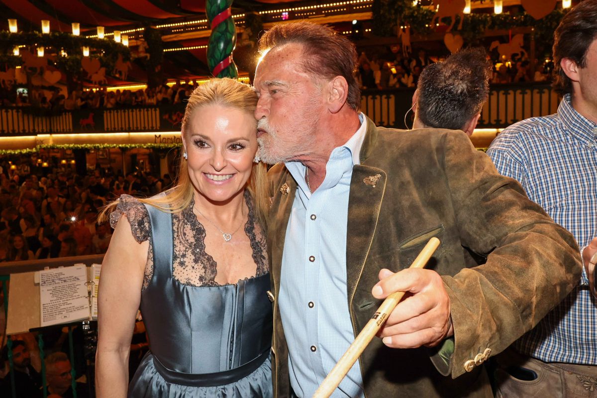 Heather and Arnold looked like the cutest couple