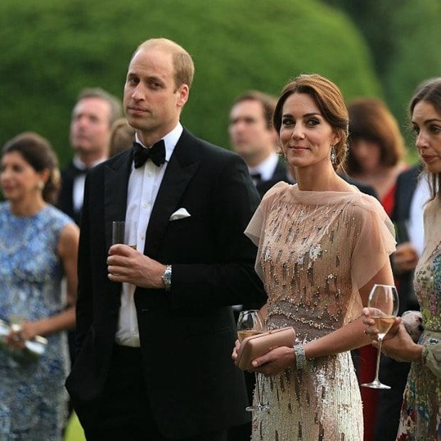 The Duchess joked with the Michelin chefs, "William has to put up with my cooking most of the time to which William added, "It's the reason I'm so skinny."
<br>
Photo: Getty Images