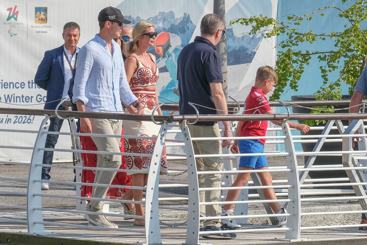 Jared Kushner and Ivanka Trump arrive at Marco Polo airport in Venice ahead of Jeff Bezos and Lauren Sanchez's wedding 