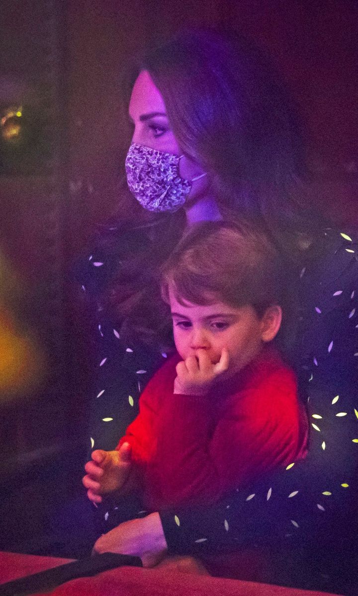 Louis was spotted sucking on his thumb!