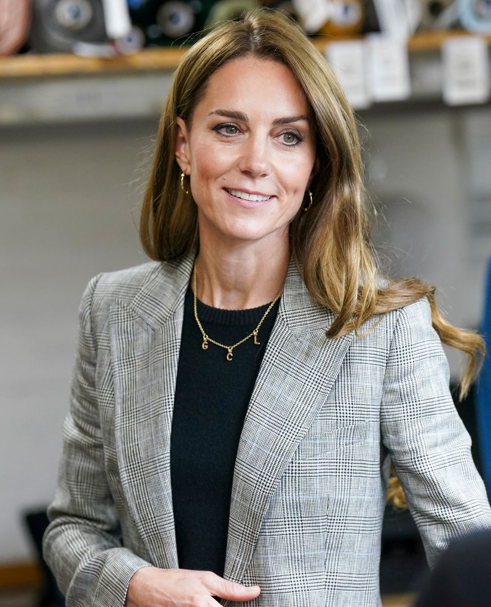 Kate Middleton Steps Out in Chic Prince of Wales Check Ensemble