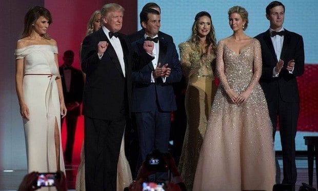 Ivanka Trump sparkled in Carolina Herrera.
Photo: Getty Images