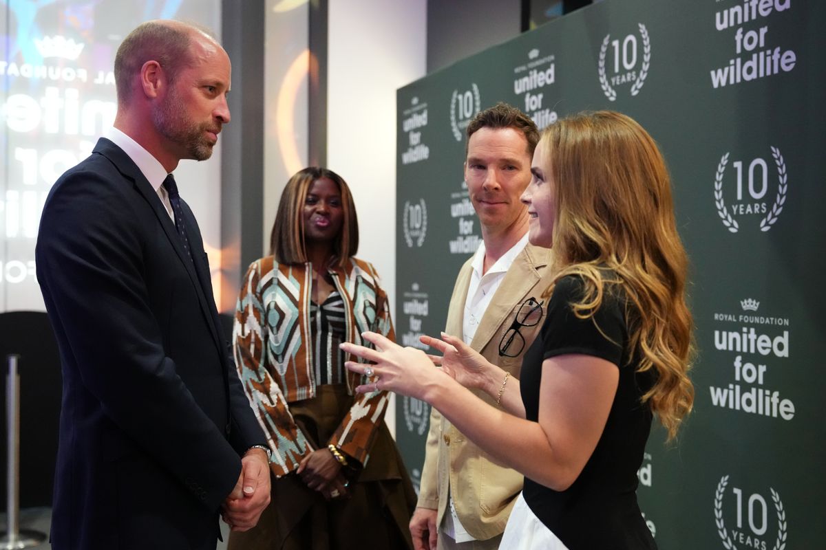 Prince William, Emma Watson and Benedict Cumberbatch at a Business Forum for The Royal Foundation's United for Wildlife