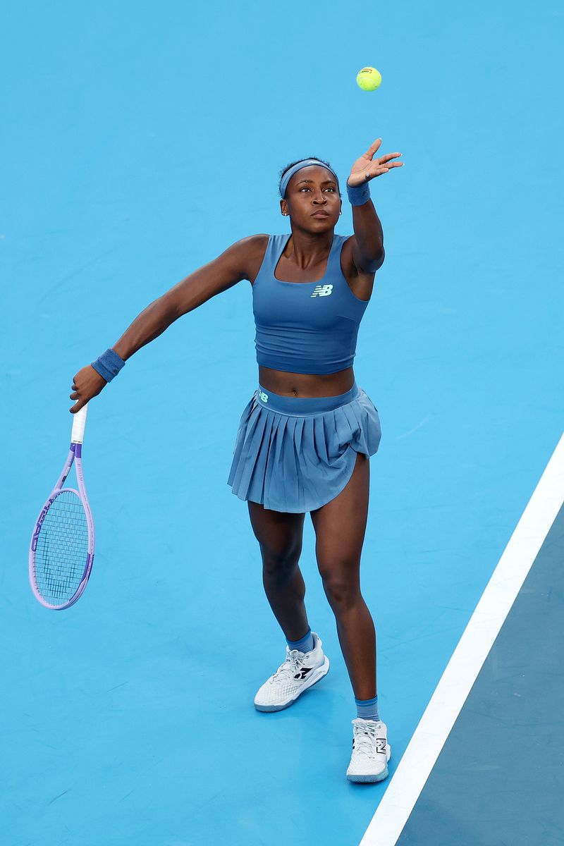 Nearly one year after rebuilding her serve, Coco Gauff says she feels happier and more comfortable on court.