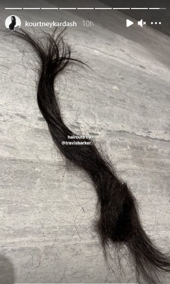Kourtney Kardashian haircut