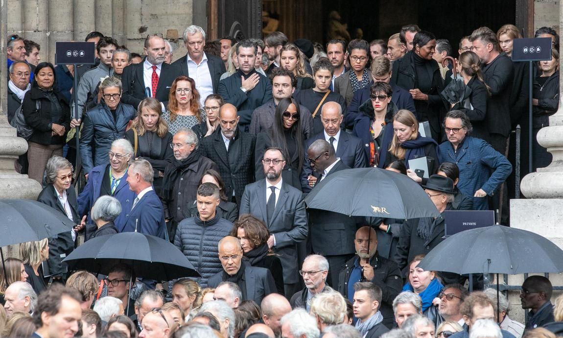 Guests attend Peter Lindbergh funeral