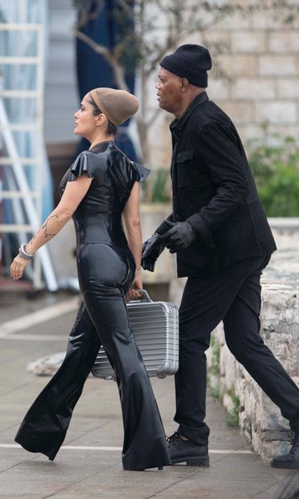 Salma Hayek and Samuel L. Jackson