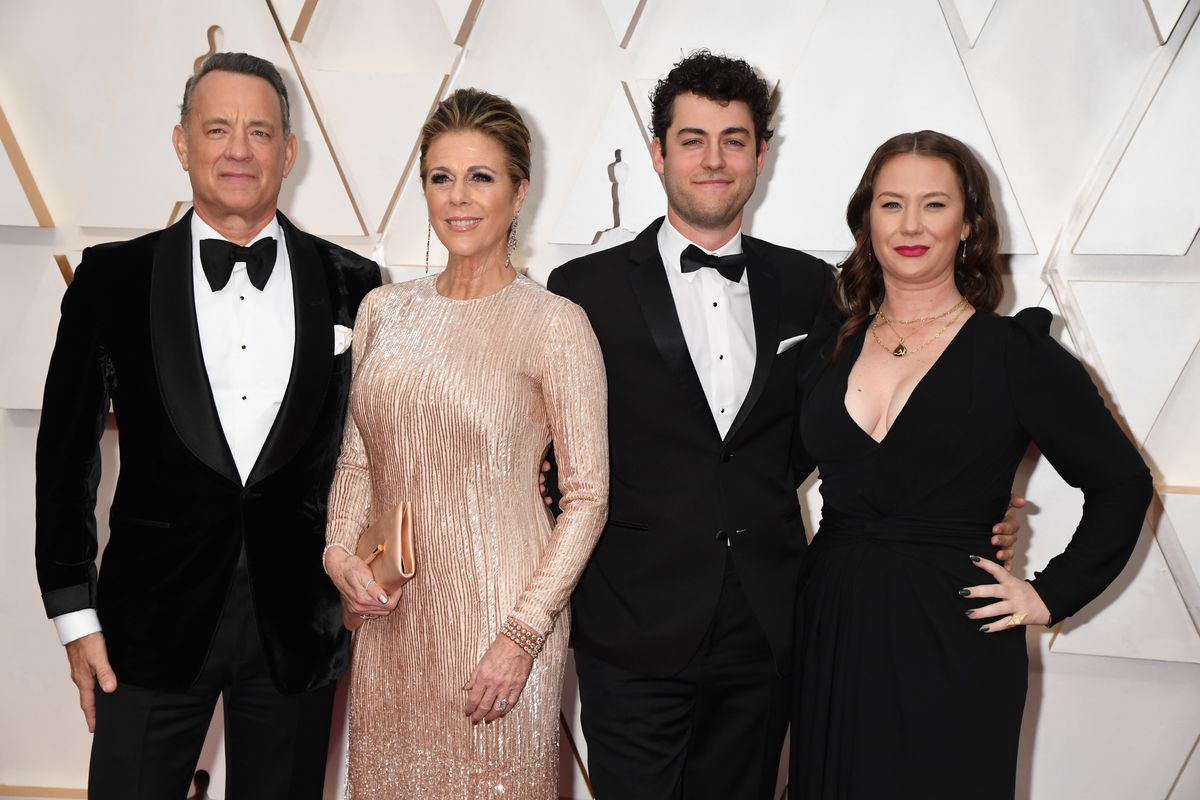 Tom Hanks, Rita Wilson, Theodore and E.A.