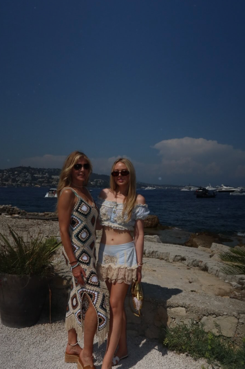 Marla Maples and Tiffany coordinated in romantic, bohemian-inspired looks during their waterfront outing.