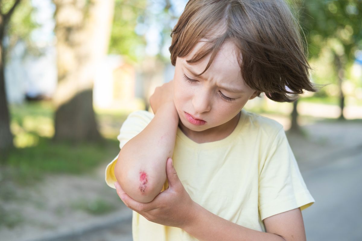 Help kids understand that some touches, like helping after a fall or getting a medical exam with a trusted adult present, are meant to keep them healthy.