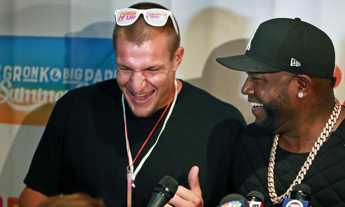 New England Patriots Rob Gronkowski And Boston Red Sox David Ortiz