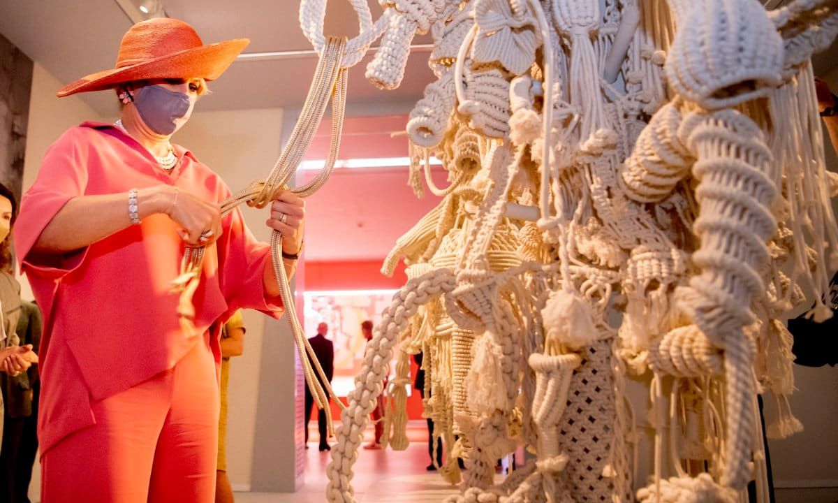 The Dutch royal opened the first Children's Biennale in the Netherlands at the Groninger Museum