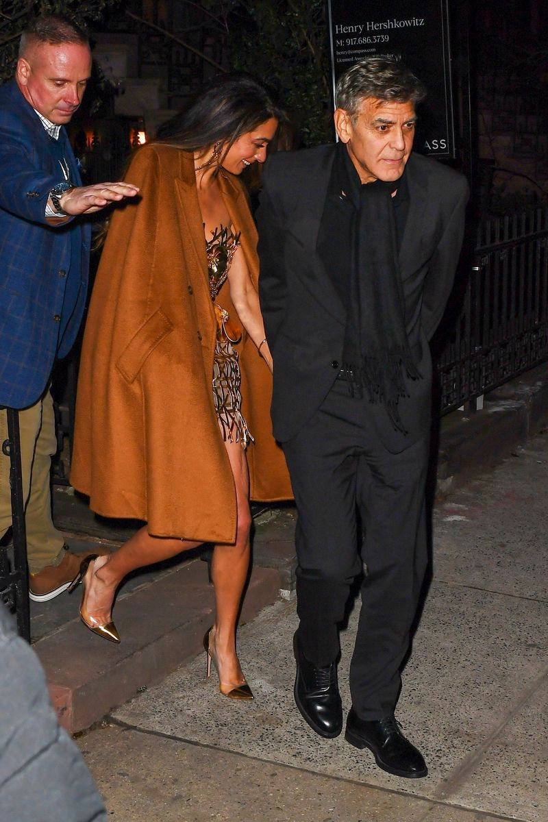 Amal and George Clooney step out for a dinner date at Waverly Inn 