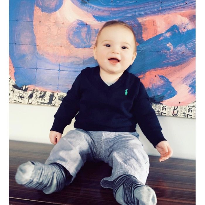 Baby Theo looked ready for anything but sleep! Ivanka shared a photo of her youngest son having some "pre-bedtime fun."
Photo: Instagram/@ivankatrump