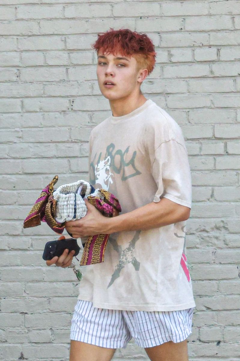 Angelina Jolie’s 18-year-old son was photographed returning home after his Friday Muay Thai class in Los Angeles on August 21. 