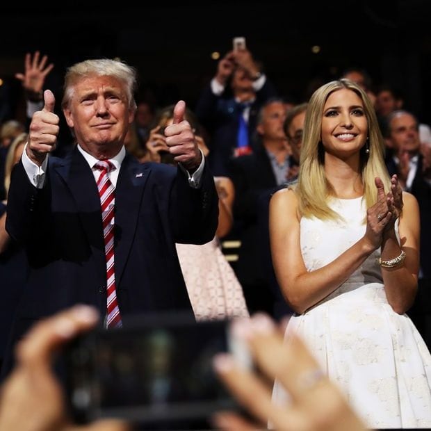Ivanka has been supporting her father, the Republican presidential candidate, at the 2016 RNC.
<br>
Photo: Joe Raedle/Getty Images