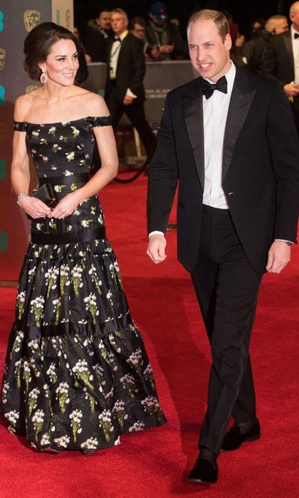 Kate Middleton Prince William BAFTAs 2017