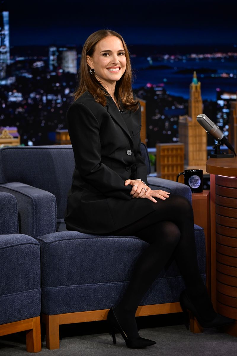 Natalie Portman during an interview on The Tonight Show with Jimmy Fallon
