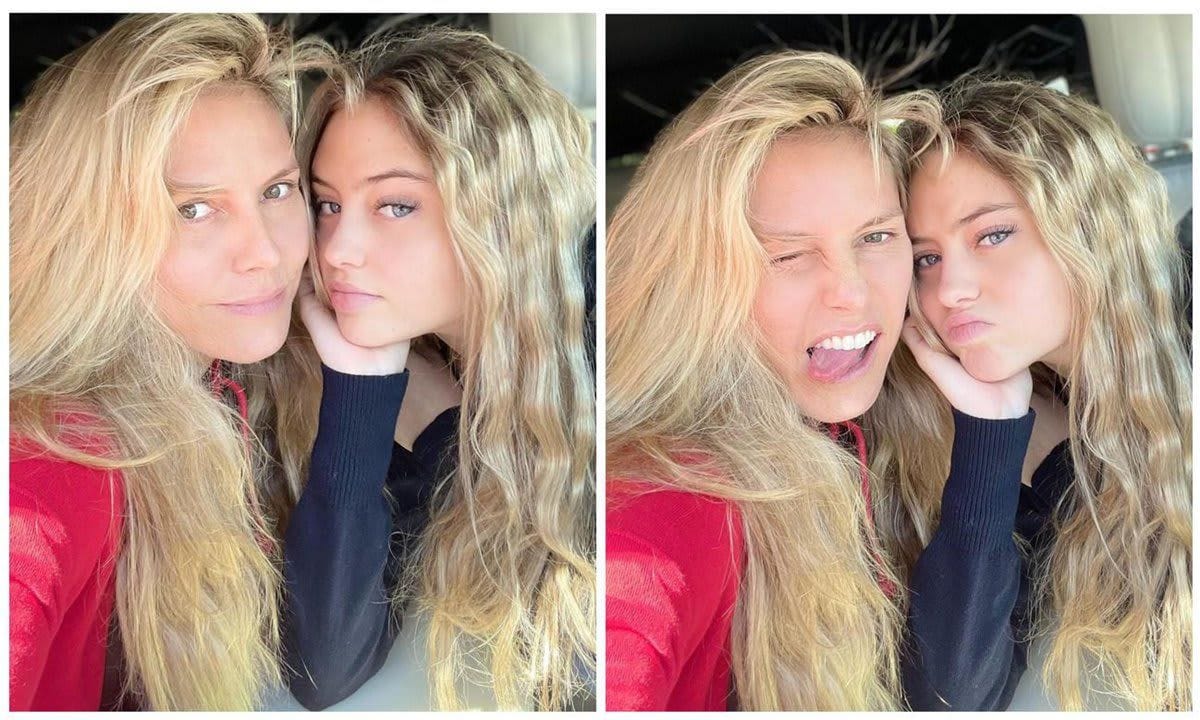 Heidi and Leni Klum
