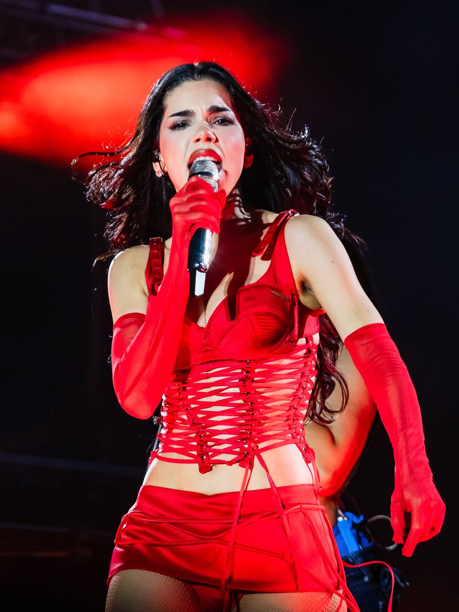 Singer Kenia Os performs during a concert at Estadio Banorte on May 30, 2026 in Monterrey NL, Mexico