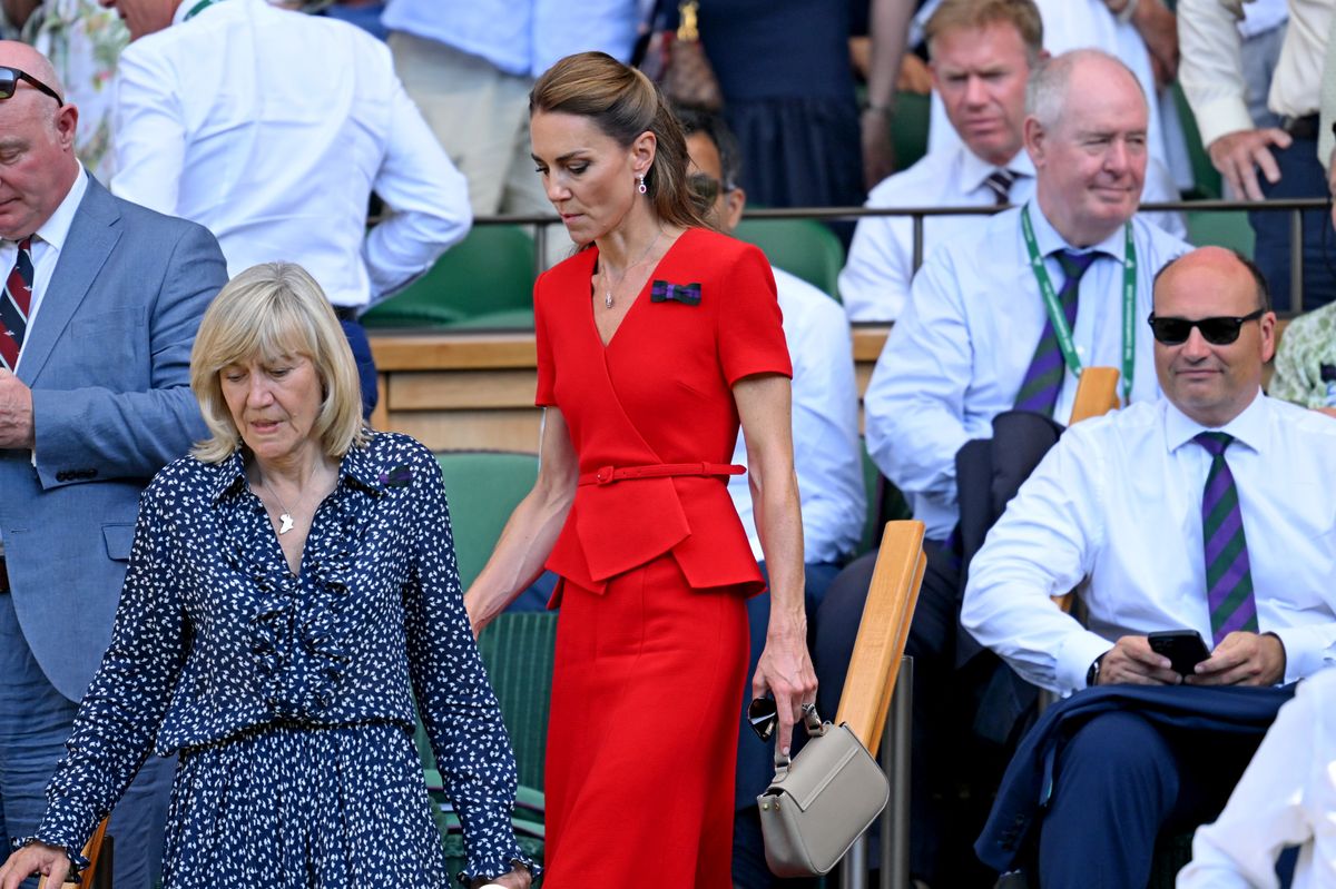 Kate Middleton captivates in bold Red Roland Mouret dress for her triumphant Wimbledon women's final appearance