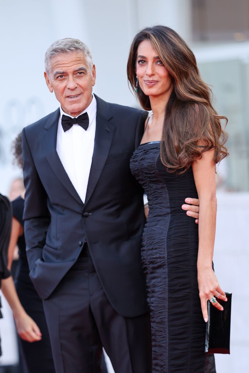 Amal and George Clooney look straight out of a rom-com on romantic Venice date night
