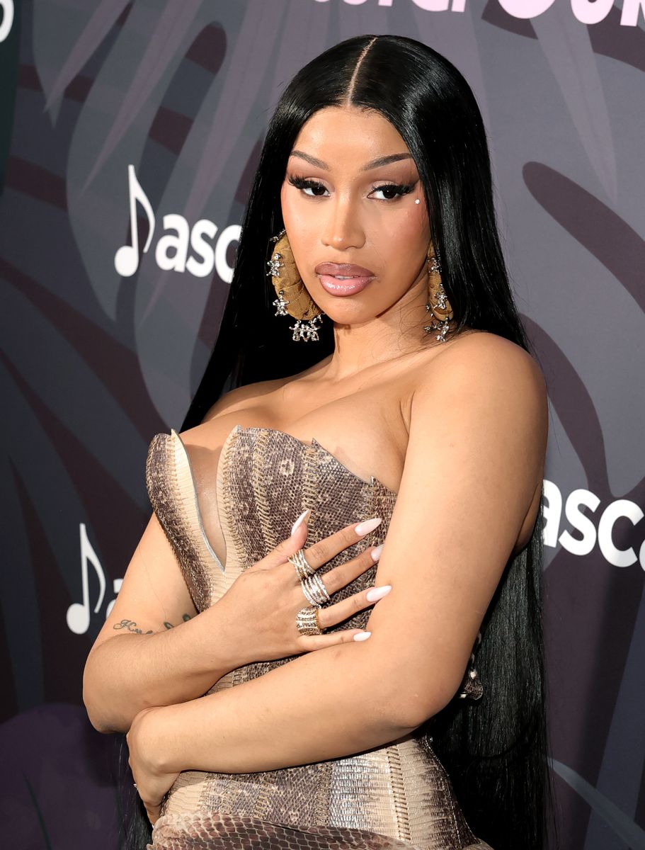 Cardi B arrives at the 2025 ASCAP Rhythm & Soul Awards 