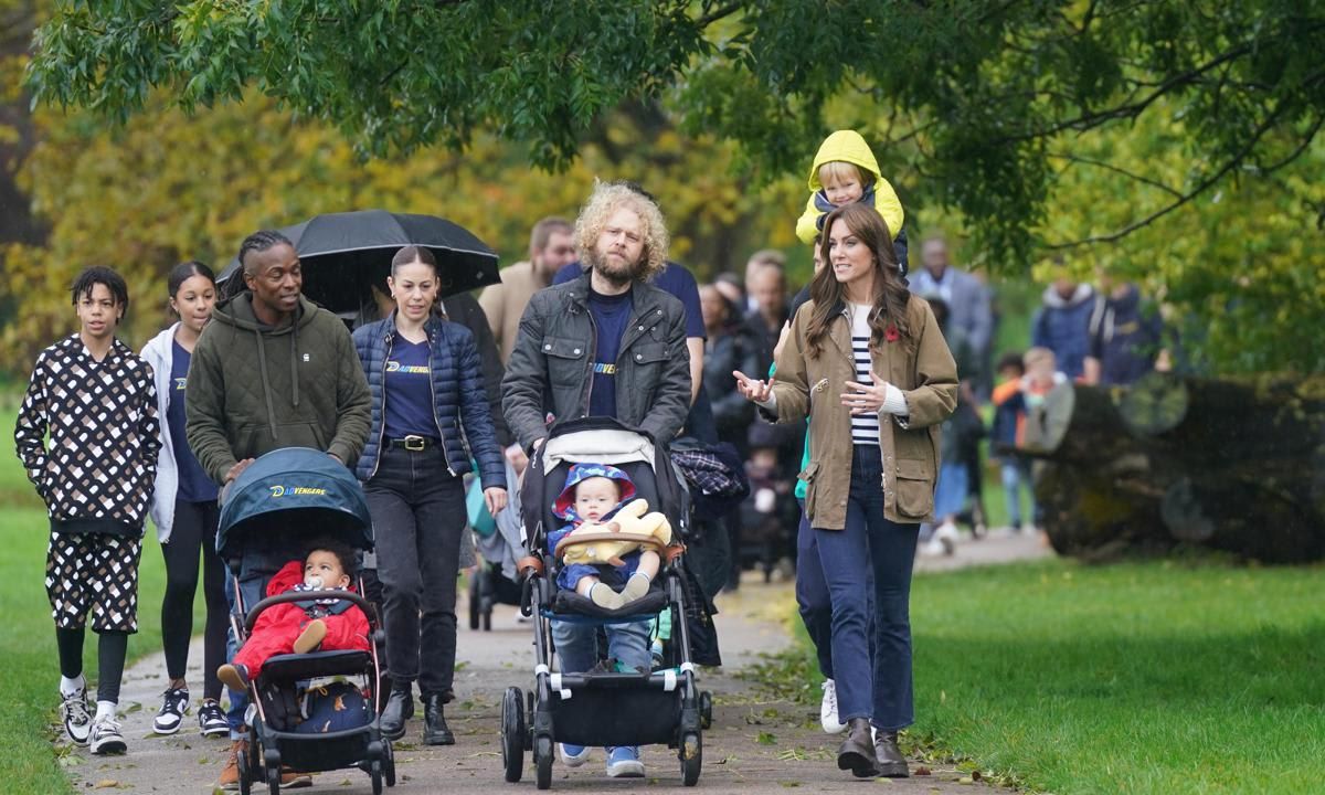 Catherine joined the Dadvengers on one of their dad walks, which provide a way for men to meet other fathers in their local community in an informal setting.