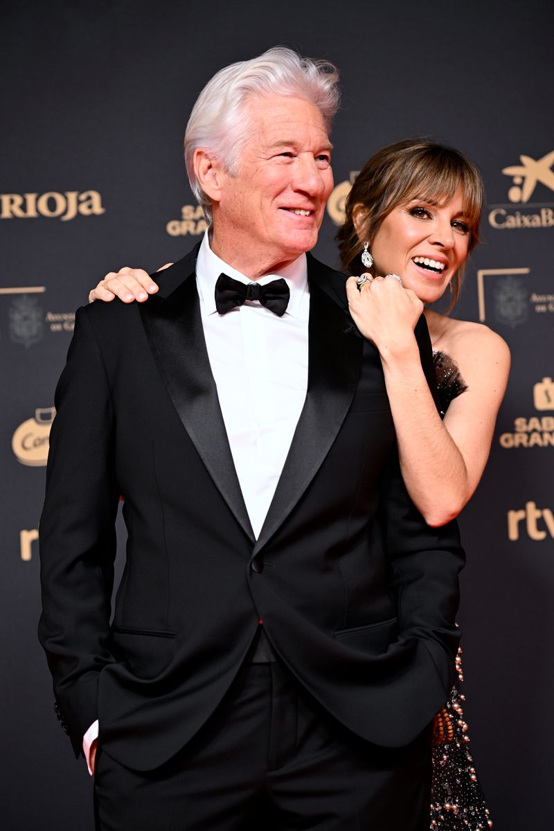 Richard Gere and wife Alejandra Silva 