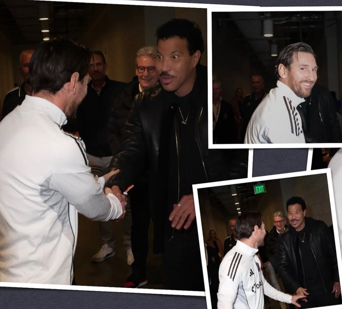 Lionel Richie meets Lionel Messi
